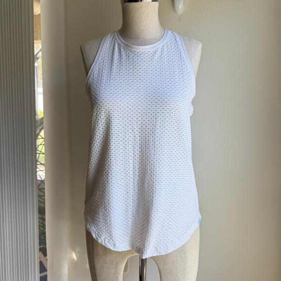 Koral Aerate Netz White Mesh Racerback Tank Top – Women’s Small, Made in USA - Picture 8 of 11